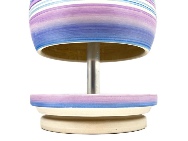 Teelichtlampe HP-TLO Kreativ HANDBEMALT Granit Blaue Lagune XXL 7 Teelichter