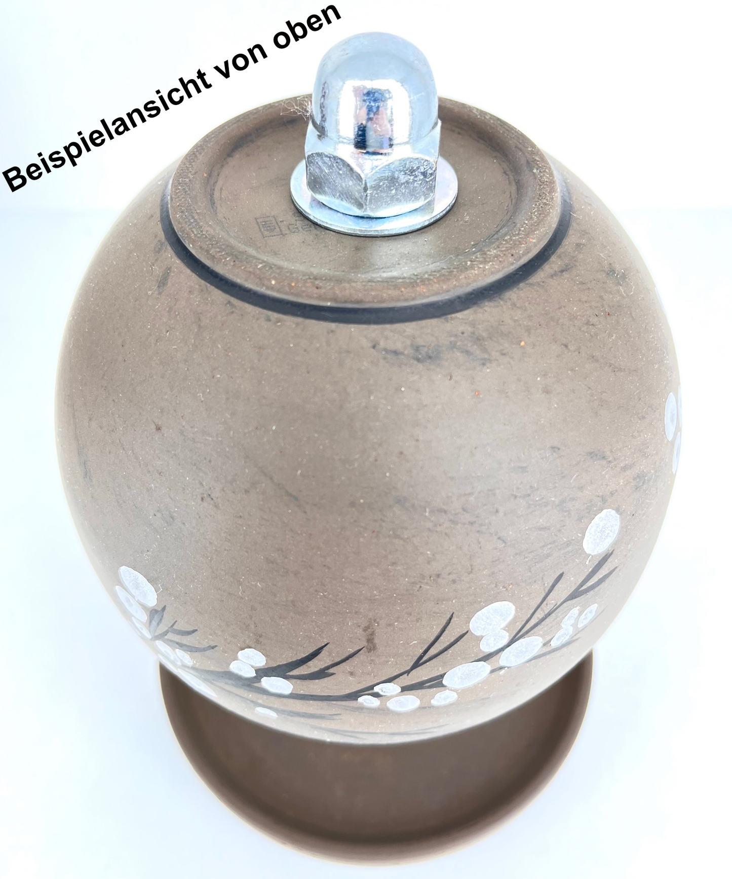 Teelichtlampe HP-TLO Kreativ Blütenträume HANDBEMALT Black Baumwolle XXL 7 Teelichter