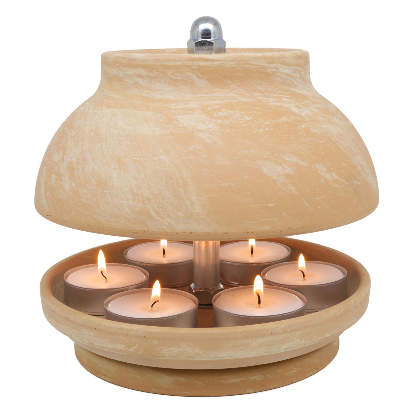 NEUES MODELL - TLO-Marbled-Heater-6xMaxi-Teelichter