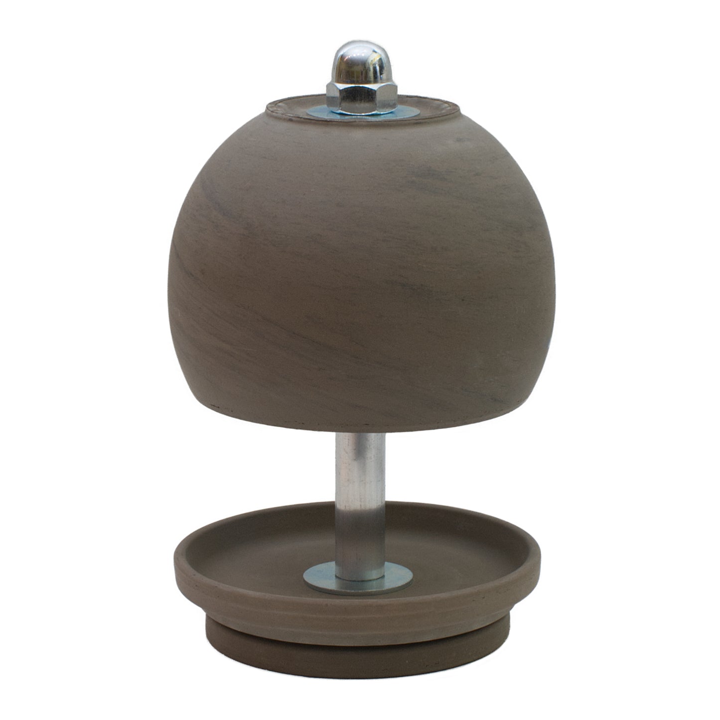 Teelichtlampen - Set "BASALT" in Kugelform, aus schwarzem Ton gebrannt!