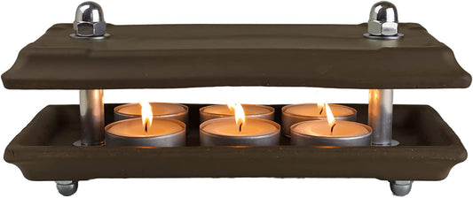 HP-Serie Wärmeplatte Basalt L 32/18 6 Maxi Kerzen Glühwein Grillen Balkon Terrasse Garten Dekotrend HORNET-PRODUCTS Die Teelichtofen - Manufaktur